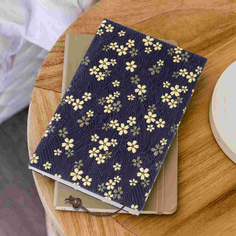 Cloth Fabric Hand-made for A5 Adjustable Decorate Cover Book Pockets Decorative Protector Hand Account Decorate TextDecorate