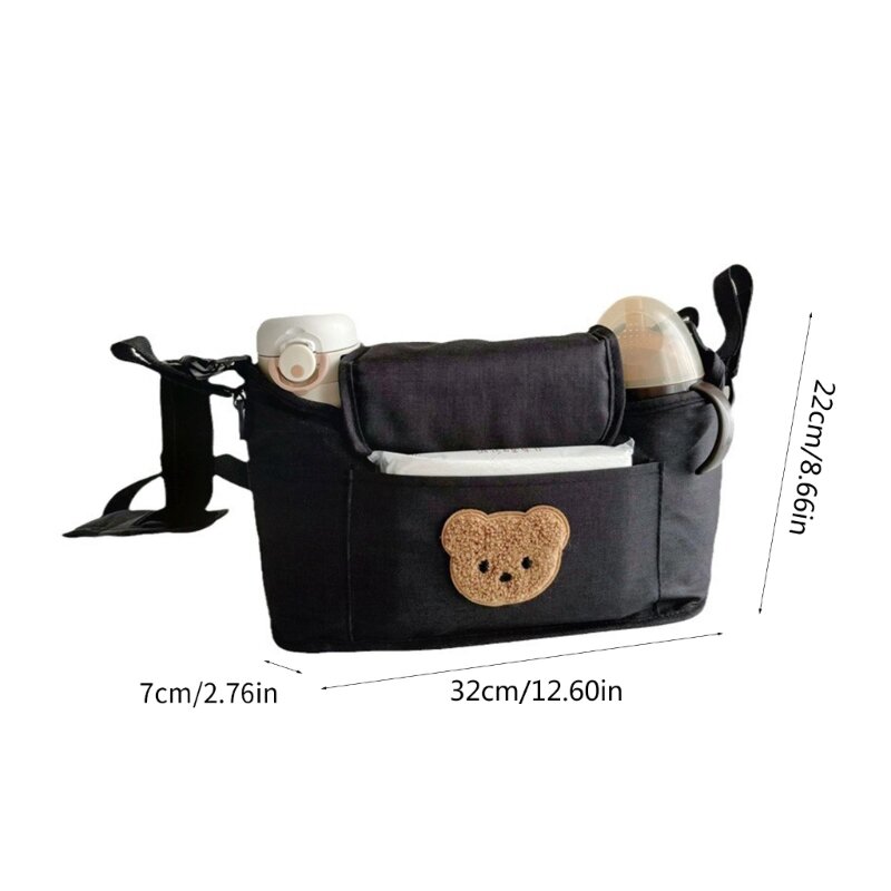 Versatile Baby Stroller Bag Pushchair Hanging Bag Easy to Carry Mom Bag Perfect for Parents Pregnant Women & Park Walks