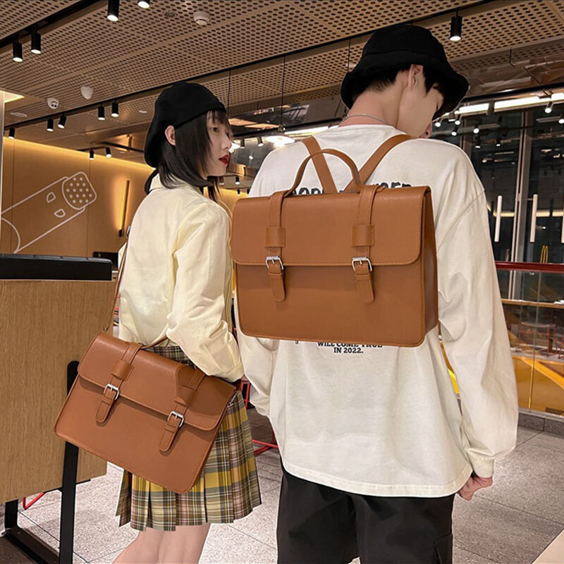 กระเป๋าถือสะพายข้างขนาดใหญ่สไตล์ญี่ปุ่นกระเป๋าสะพายไหล่ใส่กระเป๋าสำหรับเด็กผู้หญิงวัยรุ่นไปโรงเรียน