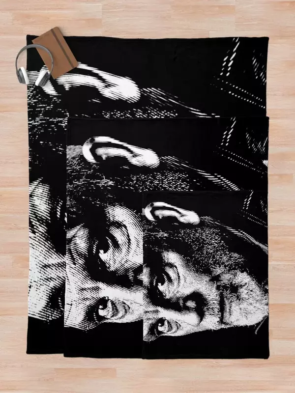 Ritratto in bianco e nero di John Malkovich coperta anime coperte per coperte turistiche da letto