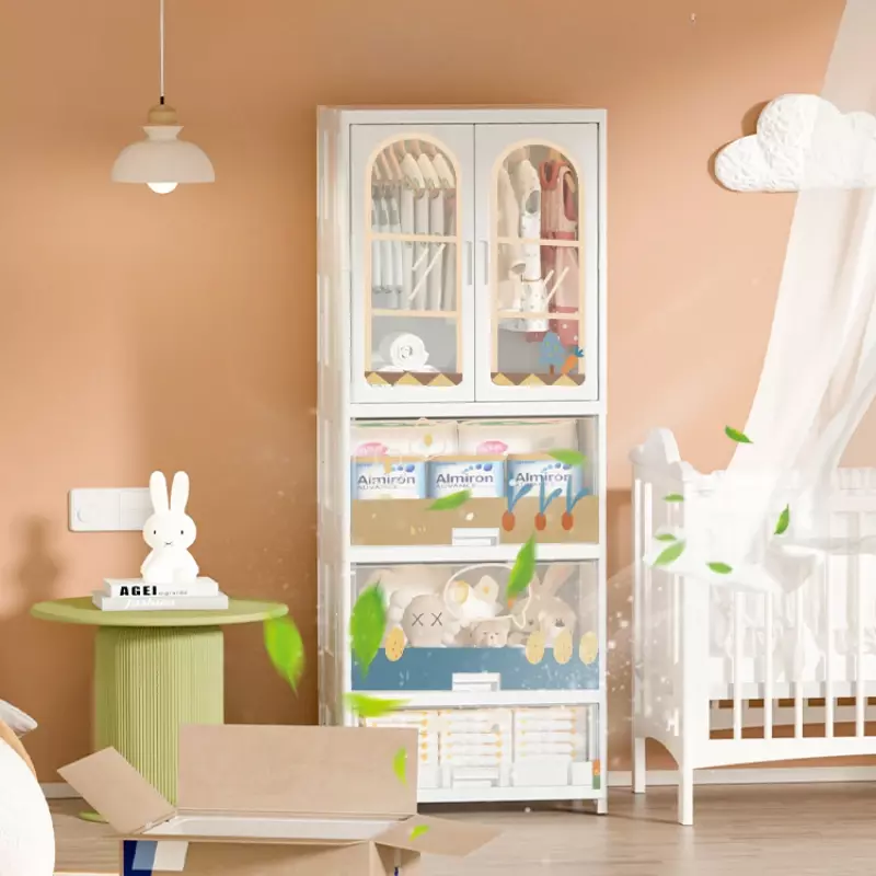 Perchas de dormitorio para niños, armario de exhibición, armario de ropa para niñas, muebles para el hogar Szafa Na Ubrania MR50CW