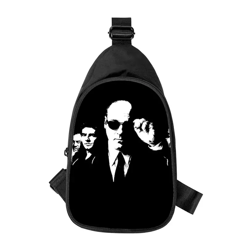 Os Sopranos Tony 3D impressão cruz bolsa de peito para homens e mulheres, diagonalmente bolsa, bolsa de ombro, marido, escola, saco de cintura, masculino, novo