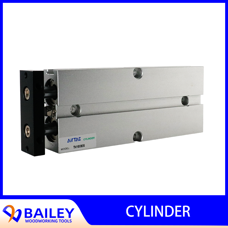 Bailey-木工機械用のダブルロッド空気圧シリンダー,アルミニウム合金,16x80s