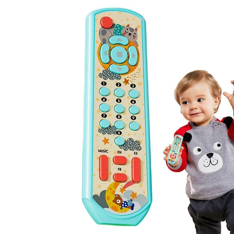 Tv telecomando giocattolo musicale precoce giocattoli educativi simulazione telecomando bambini che imparano i regali della macchina per il neonato