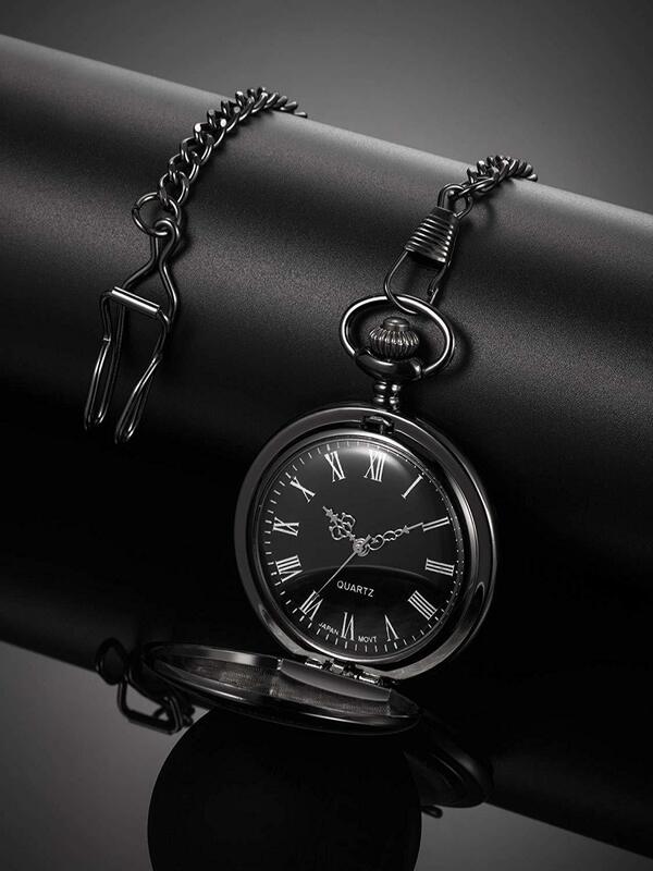 Znakomity dla mojego męża kieszonkowy zegarek kwarcowy mężczyźni fani prezenty pamiątkowe z 80cm łańcuszek na szyję