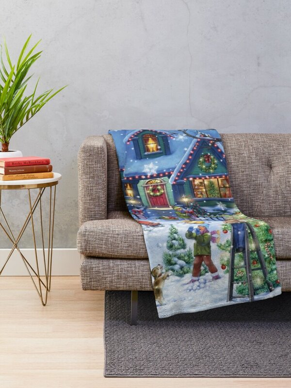 Dekoration für Weihnachten werfen Decke Flanell Stoff weiches Plaid