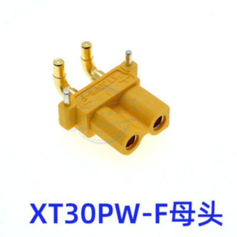 Conector de ângulo direito dourado para modo RC, XT30PW Motor ESC, PCB Board, XT30, XT30 Upgrade, 1 pares, 20 peças