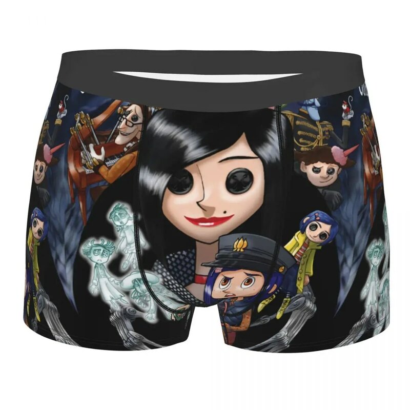 Custom Halloween Horror Film Coraline Boxers Shorts Mens Briefs Underwear Novelty Underpants