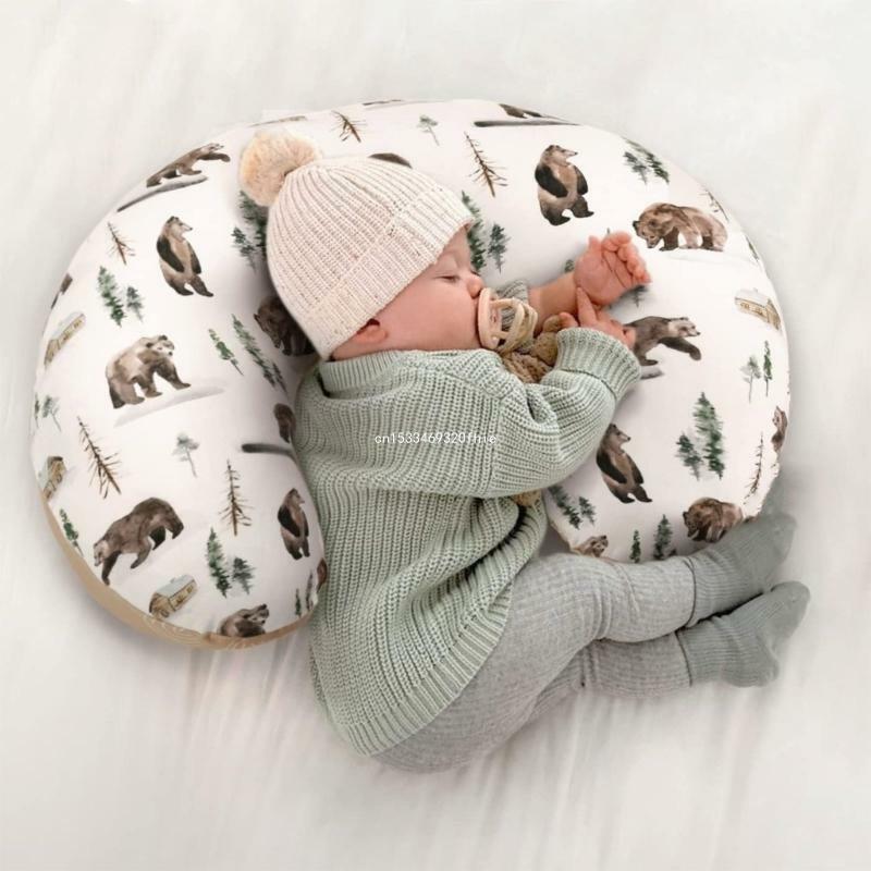 Breastfeeding Pillow Cover Newborn Nursing Pillow Cover Cuddle Pillow Slipcover Detachable Nursing Pillow Protect Case