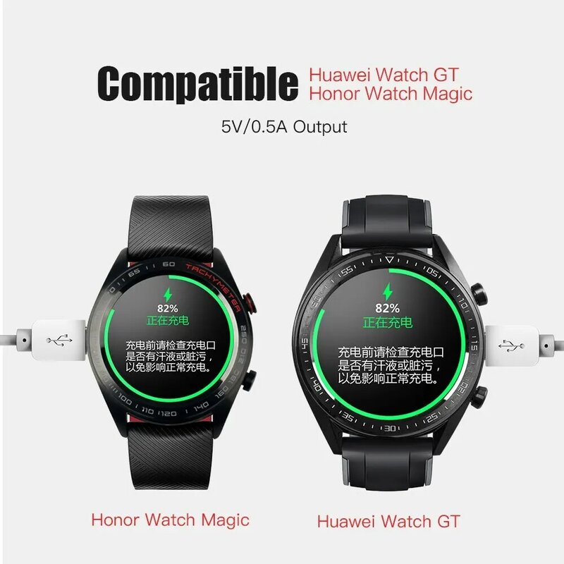 شاحن ساعة ذكية لاسلكي مغناطيسي ، قاعدة كابل شحن سريع ، USB C ، Huawei GT2 ، GT ، GT2e ، Honor ، Magic 2