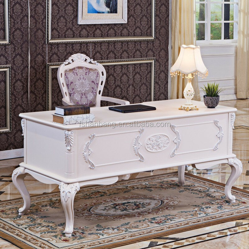 Mobilier de bureau modulaire en bois blanc, design de table, moderne et luxueux, haute qualité