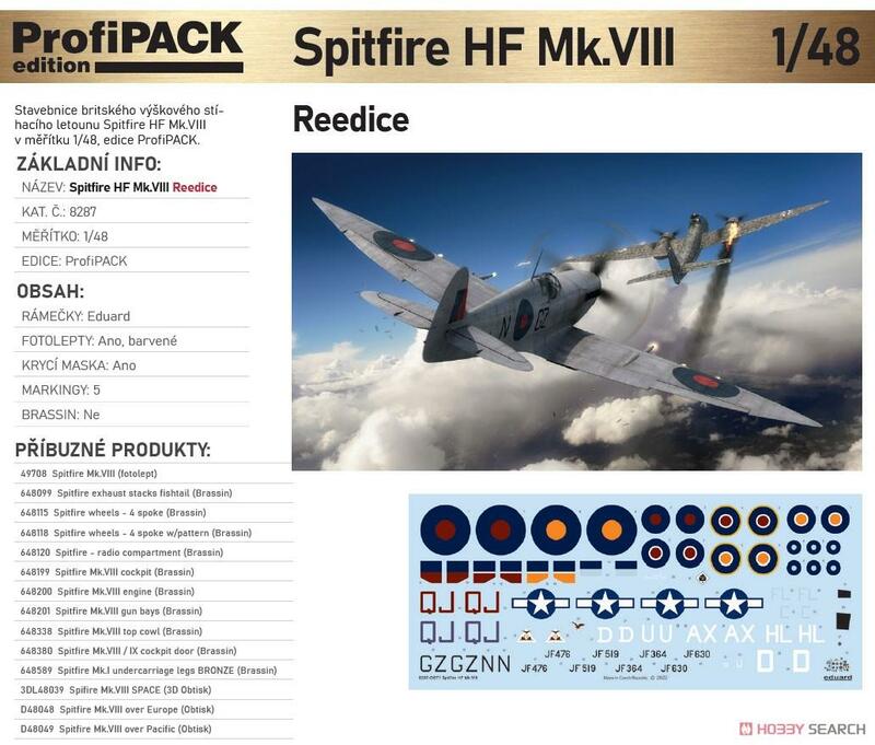 Eduard EDU8287 1/48 Spitfire HF Mk.VIII ProfiPACK Modell Kit