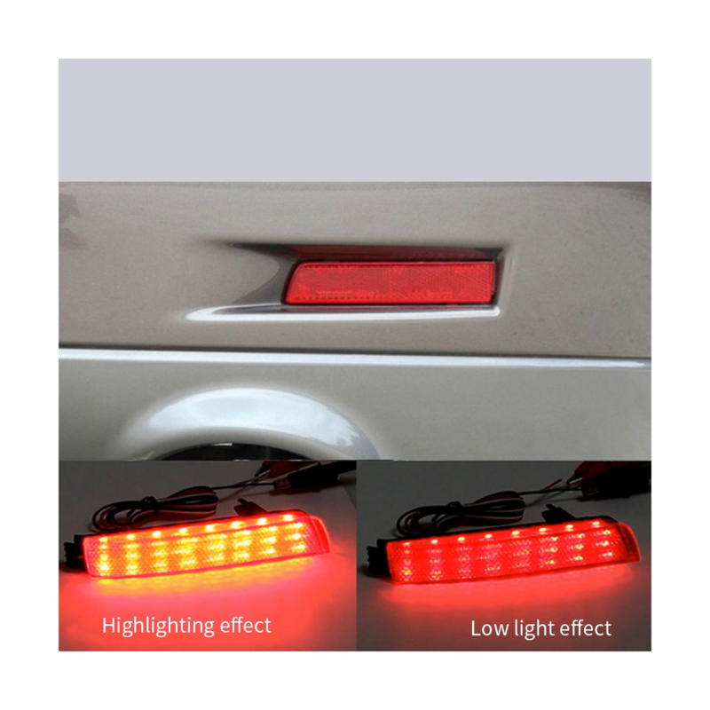 ไฟเบรคท้ายรถ LED bemper belakang เลนส์สีแดงสำหรับ Nissan juke/murano/infiniti FX35 FX37 FX50