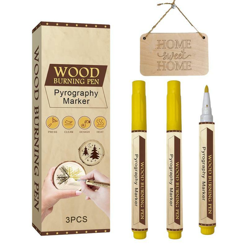 Wood Burning Marker Pen Scorch Pen For Wood Burning Woodburning Scorch Pen For Wood Paper Cardboard Denim For Arts And Crafts