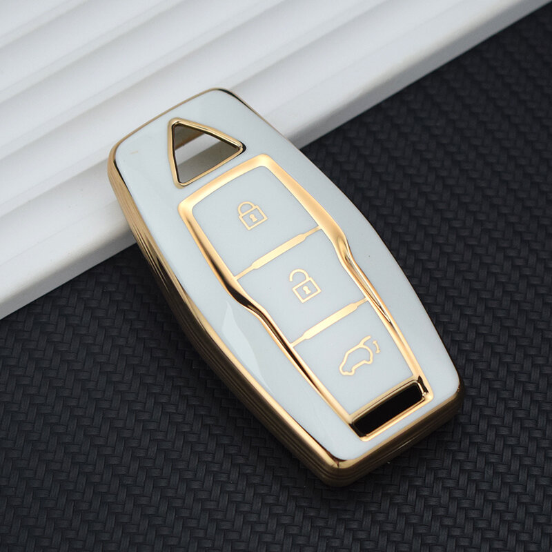 3/4 z przyciskami etui na klucze samochodowe etui na Fob dla Mitsubishi 2023 Outlander 2022 inteligentne akcesoria do zdalnych kluczy