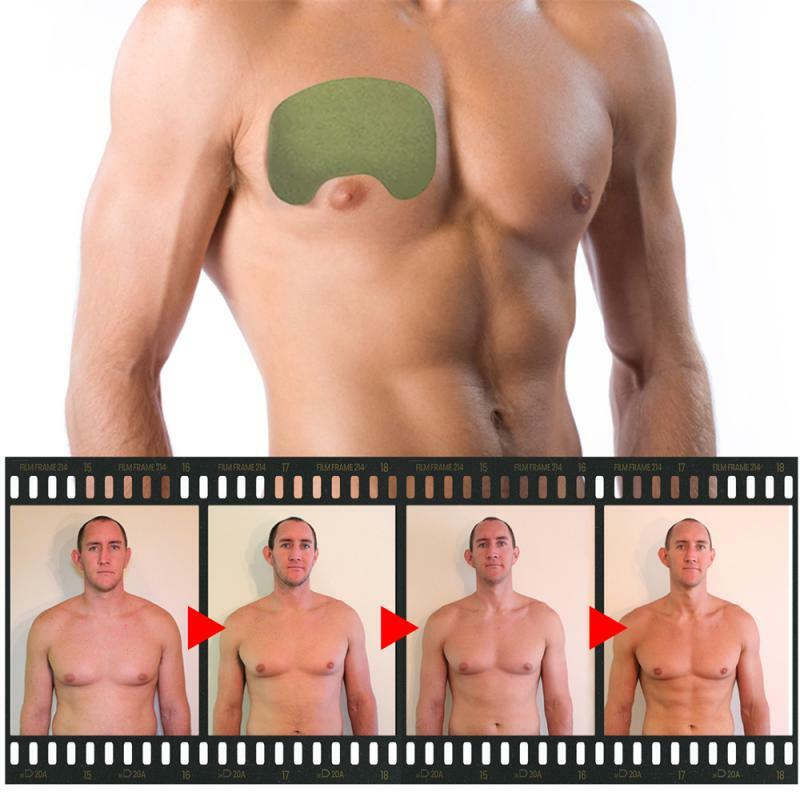 Gynecomastia Patch mencair selulit, luhika necomastia tambal payudara menghilangkan lemak perut dada mengencangkan kulit untuk membentuk tubuh pria