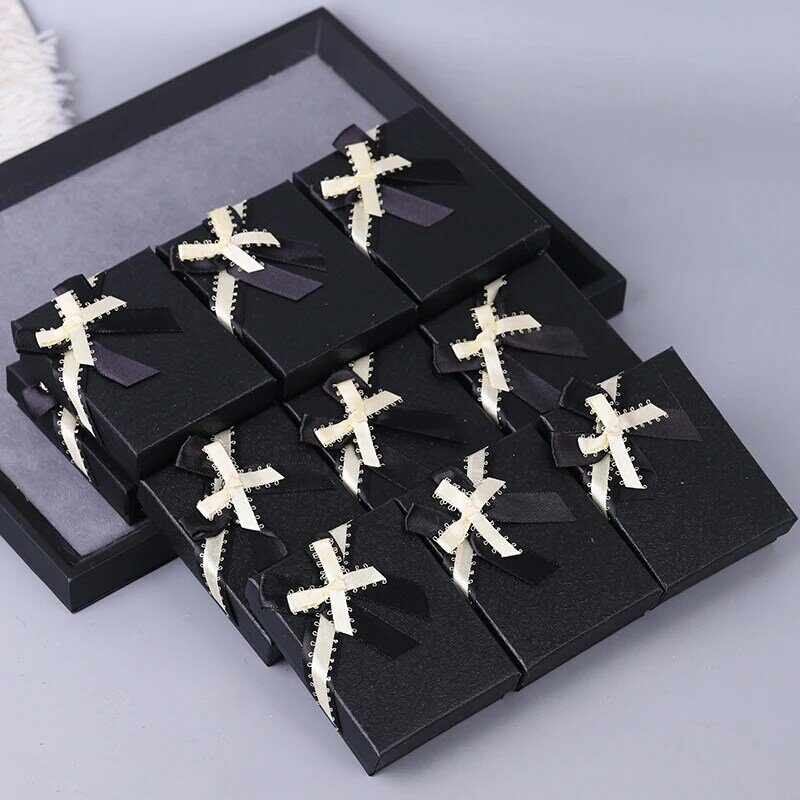 Großhandel 12 teile/los Box neue benutzer definierte Schmuck verpackung Box Schmuck Ohrringe Ring Halskette Geschenk Hochzeits box mehrere Optionen
