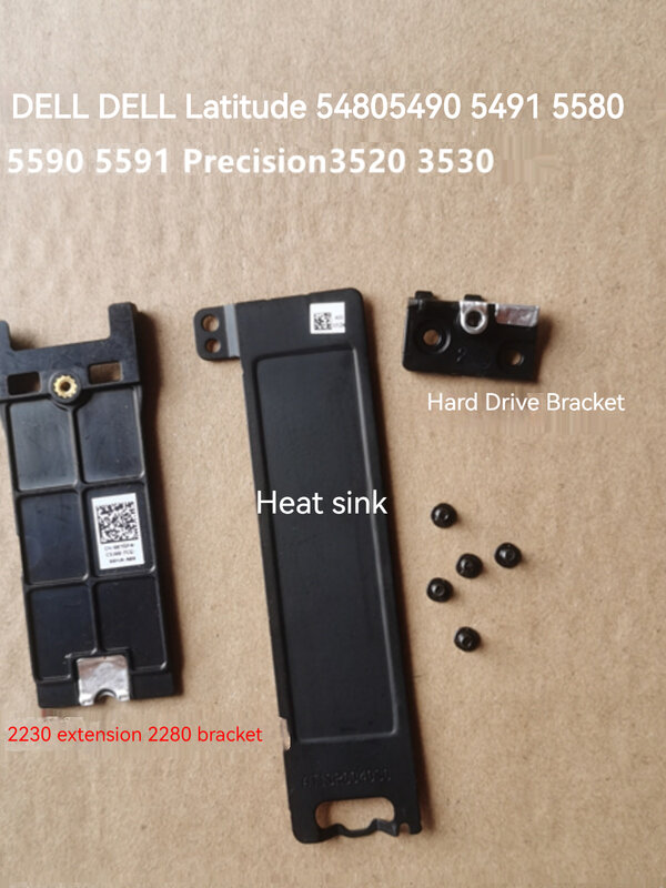 Nowy dysk twardy SSD CaddyM2 radiator chłodzący do 5480 szerokości geograficznej Dell 5490 5491 5580 5591 5590 m2