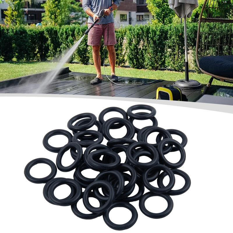 40 Stück 3/8 O-Ringe für Hochdruck reinigers ch lauch Schnell kupplung Zubehör für Garten reinigungs werkzeuge und Ersatzteil