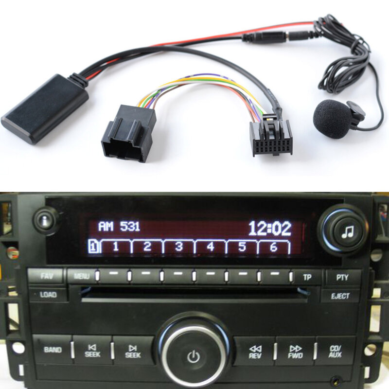 Bluetooth kompatybilny głośnik do telefonu Mp3 Aux w kabel z przejściówką moduł dla Saab 9-3 9-5 zastępuje akcesoria samochodowe
