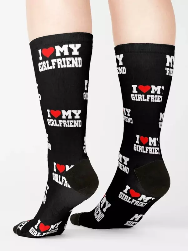 I Love My Girlfriend Роскошные детские спортивные мужские носки, роскошные Брендовые женские носки