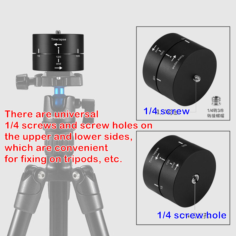 Fran-17tf adapté aux accessoires DJI Osmo Action accessoires de caméra à retard panoramique à 360 degrés