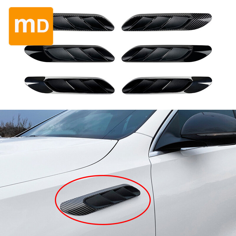 Décoration de garde-boue de panneaux latéraux de carrosserie pour Mercedes Benz Classe C, W206, 2022 +, C200, C260, Jas, C63, Mise à niveau de la garniture du couvercle du modelmicrophone, Noir brillant