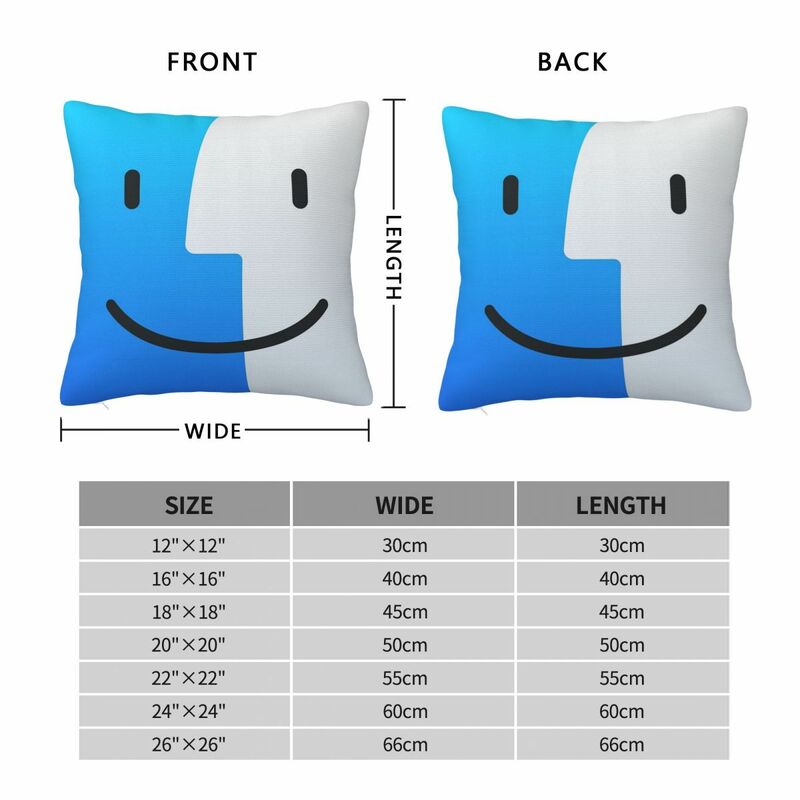 Finder Square Pillowcase Pillow Cover Polyester Cushion Zip Decorative Comfort Throw Pillow for Home Car
