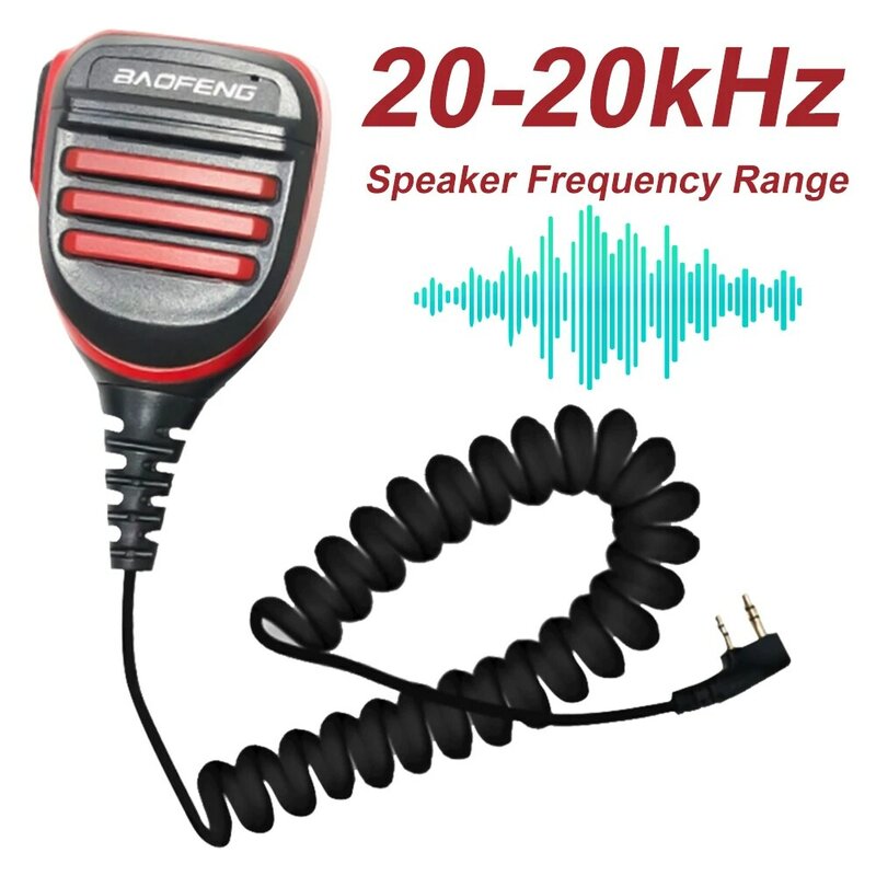Baofeng – walkie-talkie Portable, Microphone à main, haut-parleur Radio, micro PTT pour walkie-talkie BF-888S UV-5R, accessoires Radio amateur