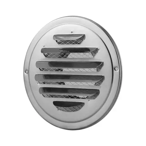 Grille de Ventilation Ronde en Acier Inoxydable, Accessoire avec Glutge 77/100mm, Favorise l'Air Niket Extérieur en Surpoids