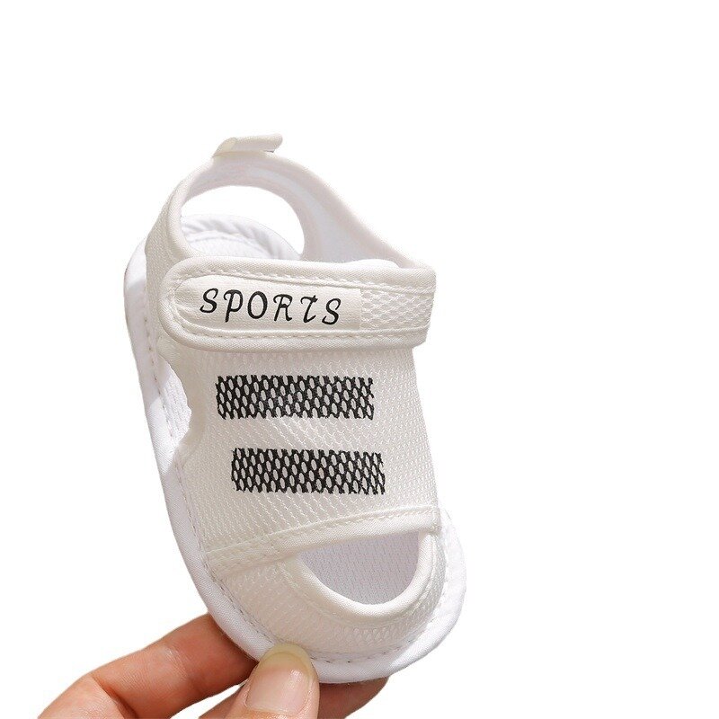 Летние сетчатые дышащие сандалии для мальчиков и девочек на мягкой подошве, обувь для малышей 0-12 месяцев