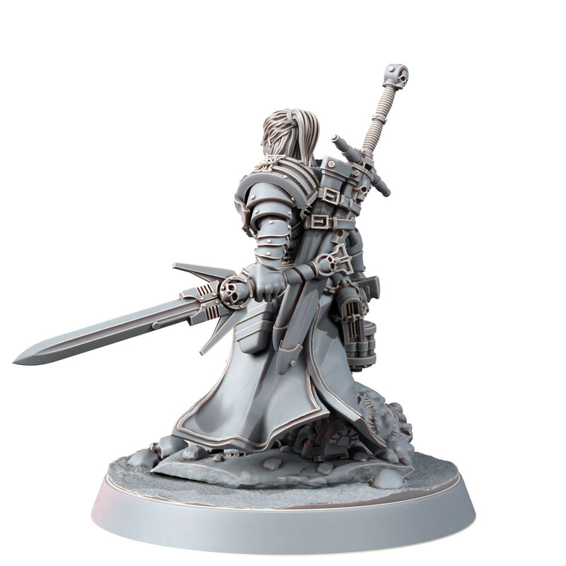 Kit Model miniatur belum dicat Wargame eksklusif IMPERIAL penyihir pemburu