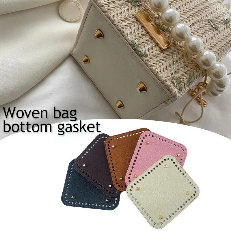 Leather Bag Bottoms DIY Handmade Square Bottom Bag Accessories For Knitting Bags Handbag Crossbody Bags Bottom Bags Accessories