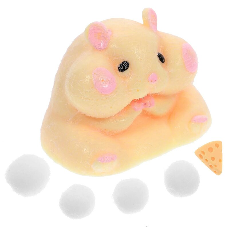 Mainan Hamster mainan pangsit tangan sensorik kecil elastis Suprise rumah tangga