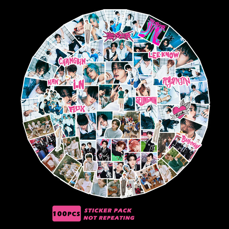 KPOP FELIX HYUNJIN Social Path ROCK STAR Album Collection Sticker Notebook Deco Stickers Pack Fans Gift XX702