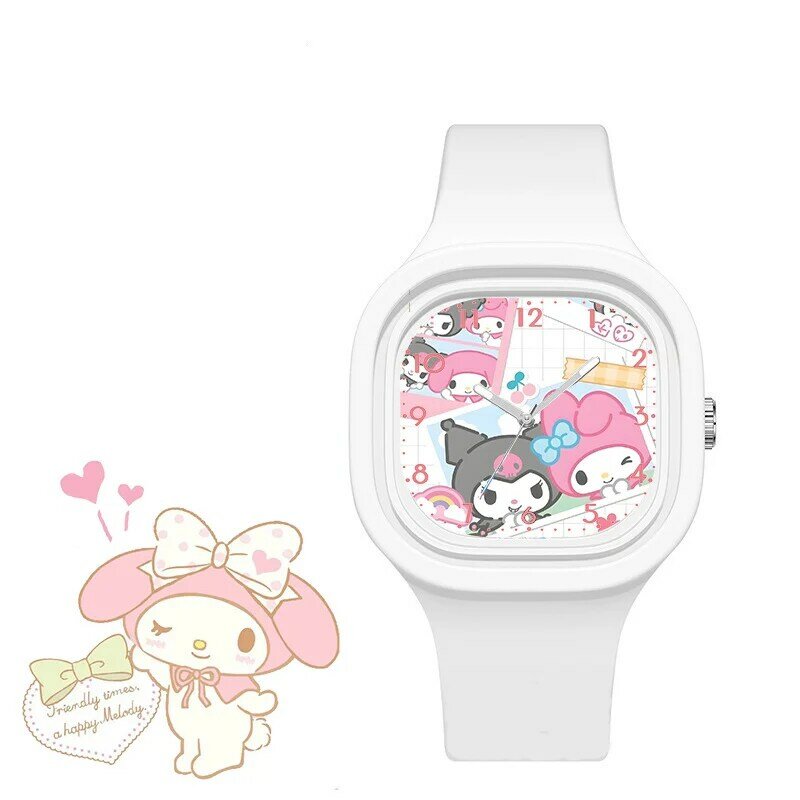 Jam tangan anak motif kartun, jam tangan anak perempuan motif kartun Hello Kitty, jam tangan kuarsa untuk hadiah