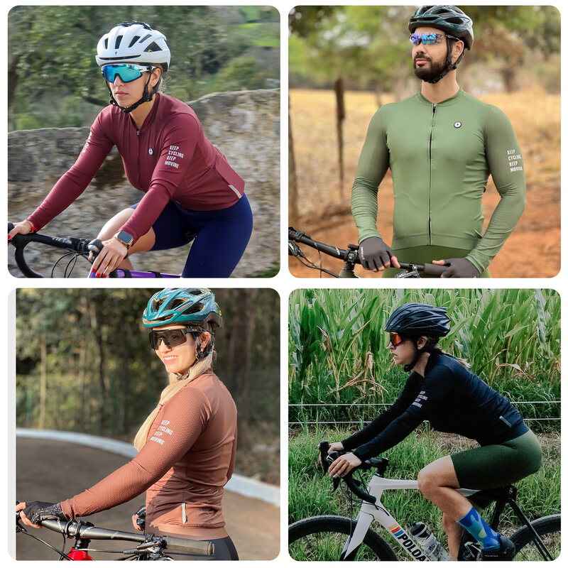 Darevie-男性と女性のための長袖サイクリングジャージ,通気性のあるmaillot,スリムフィット,spf 50 plus,高品質