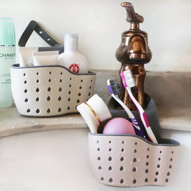 Semplice scolapiatti lavandino del bagno cestino regolabile cucina portasapone in Silicone scarico spugna rubinetto accessori per utensili da cucina