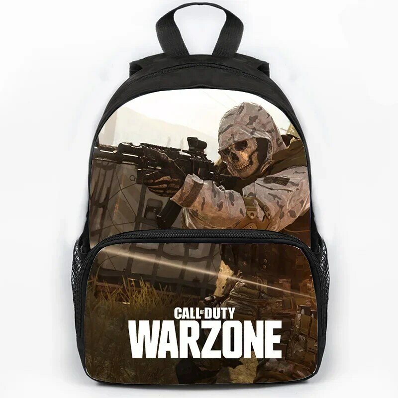 Call of Duty Warzone Rucksack für Jungen Mädchen zurück in die Schule Rucksack Schüler Schult aschen Mochlia Kinder Geschenke