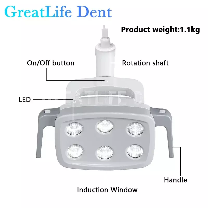 โคมไฟ LED 6ดวงสำหรับใช้ทำฟันผ่าตัดทางทันตกรรม