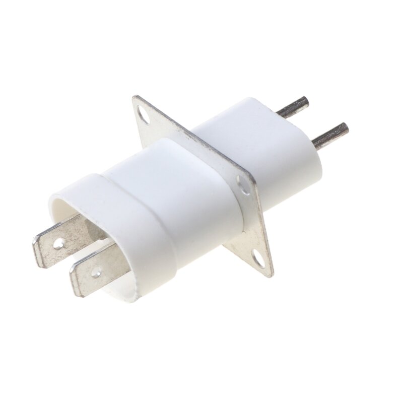 Home Electronic Microwave Oven Magnetron Filament 4 Pin Socket Converter White A0NC