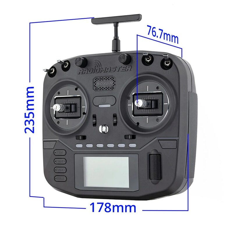 RadioMaster Boxer Radio Transmitter 2.4G 16CH Hall Gimbals RC Remote Controller with Carrying Case CC2500 ELRS 4in1 for RC Drone