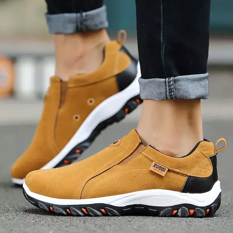 New Men's Casual Sneakers Outdoor Light Slip on Walking Shoes for Men Loafers Breathable Flat Shoes Male Footwear Plus Size 48