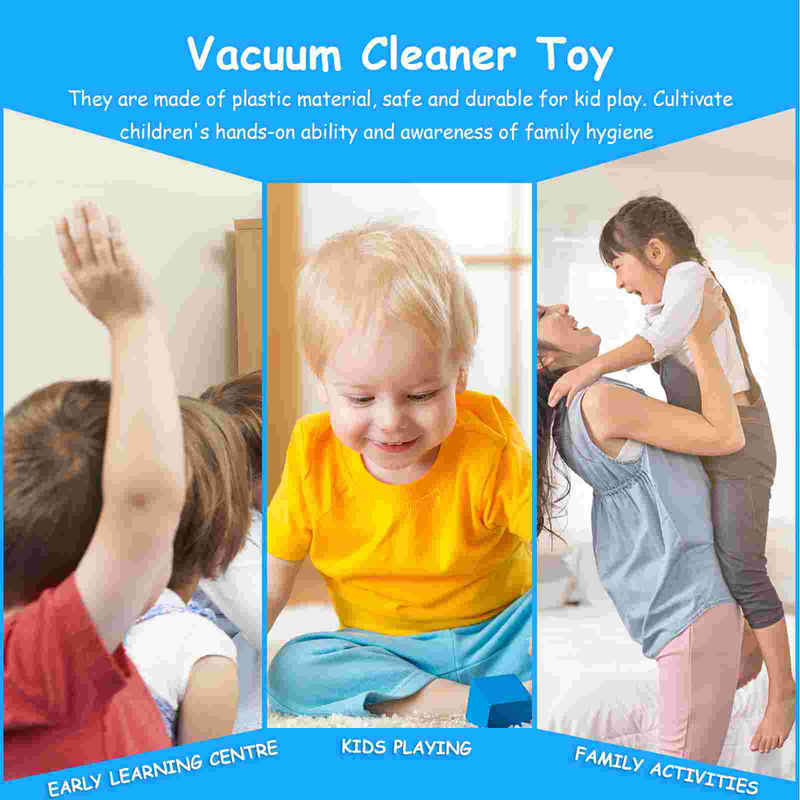 2 juegos de Herramientas de limpieza, aspiradora de simulación, juguetes para niños, casa de juegos, hogar de plástico