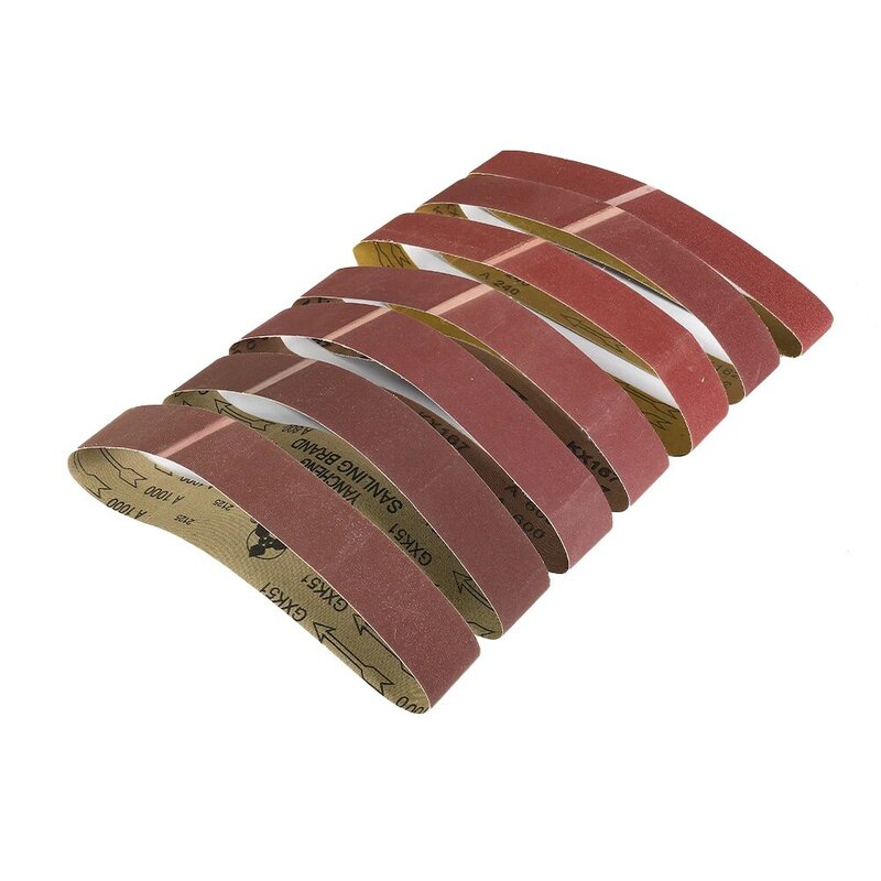 Bande Abrasive pour le ponçage du métal et du bois, grain 686-120, 50X1000 MM, 7 pièces