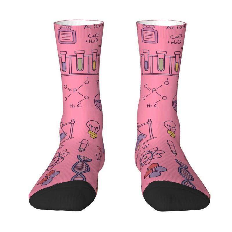 Amazing Chemistry Socks Harajuku Sweat Absorbing Stockings All Season Long Socks Accessories for Man's Woman's Birthday Present