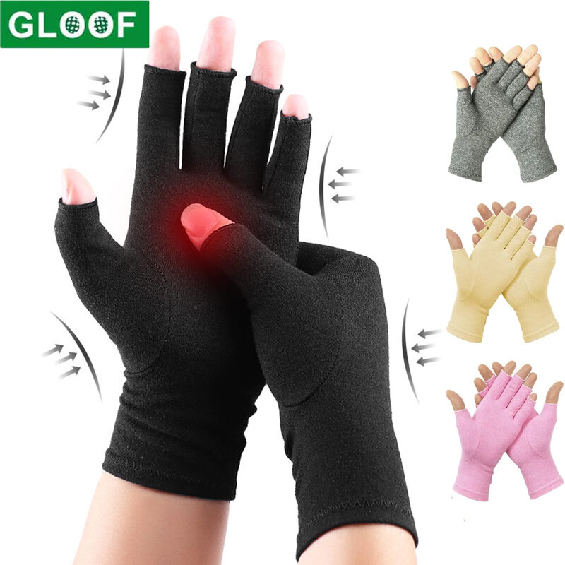 Gants anti-polyarthrite rhumatoïde, compression sans doigts pour hommes et femmes, rond pour les mains et l'arthrose pour les instituts d'Li-arthritique
