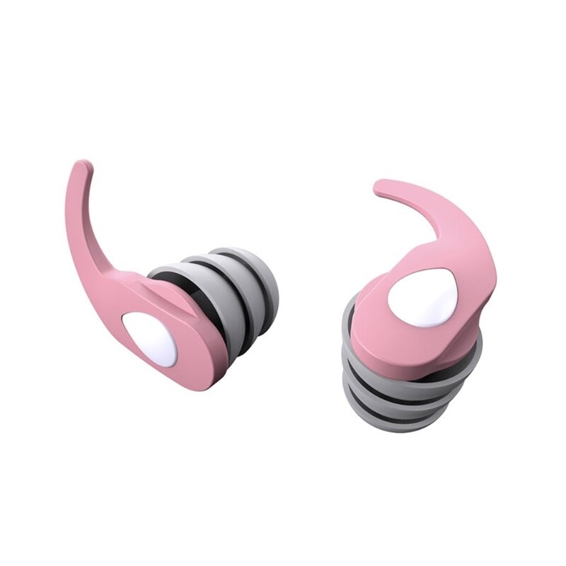 1 ペア耳栓ノイズキャンセリングソフトシリコン睡眠音遮断再利用可能なノイズリダクションシリコン耳プロテクター