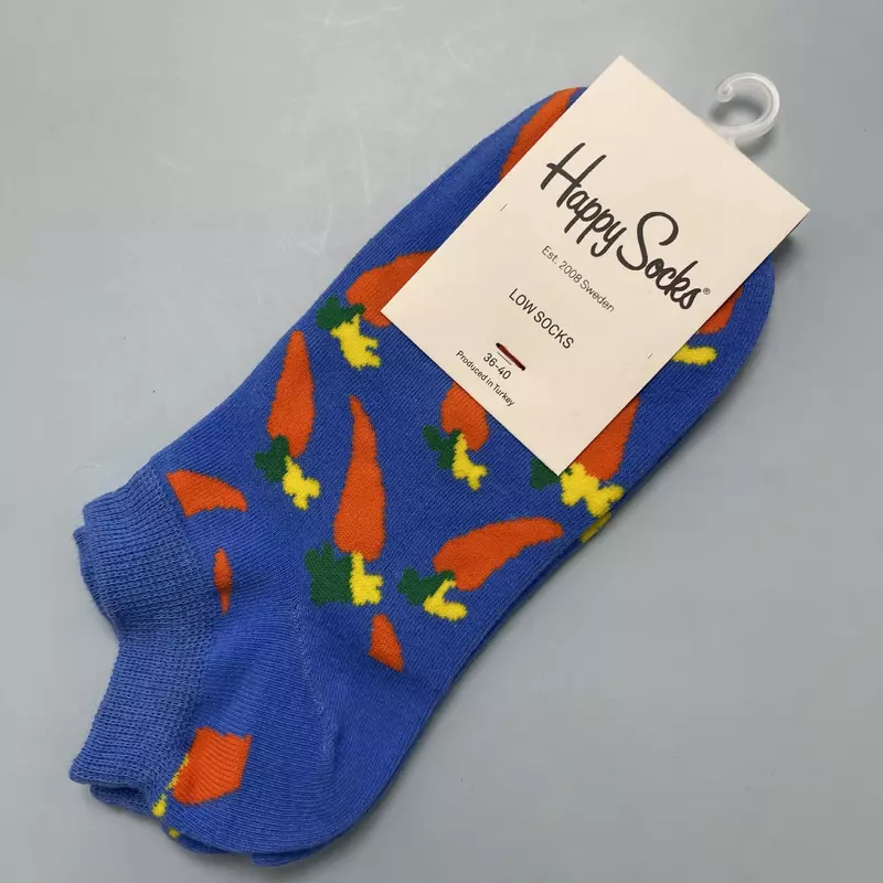 Happy Socks calzini corti dell'equipaggio carini e leggeri