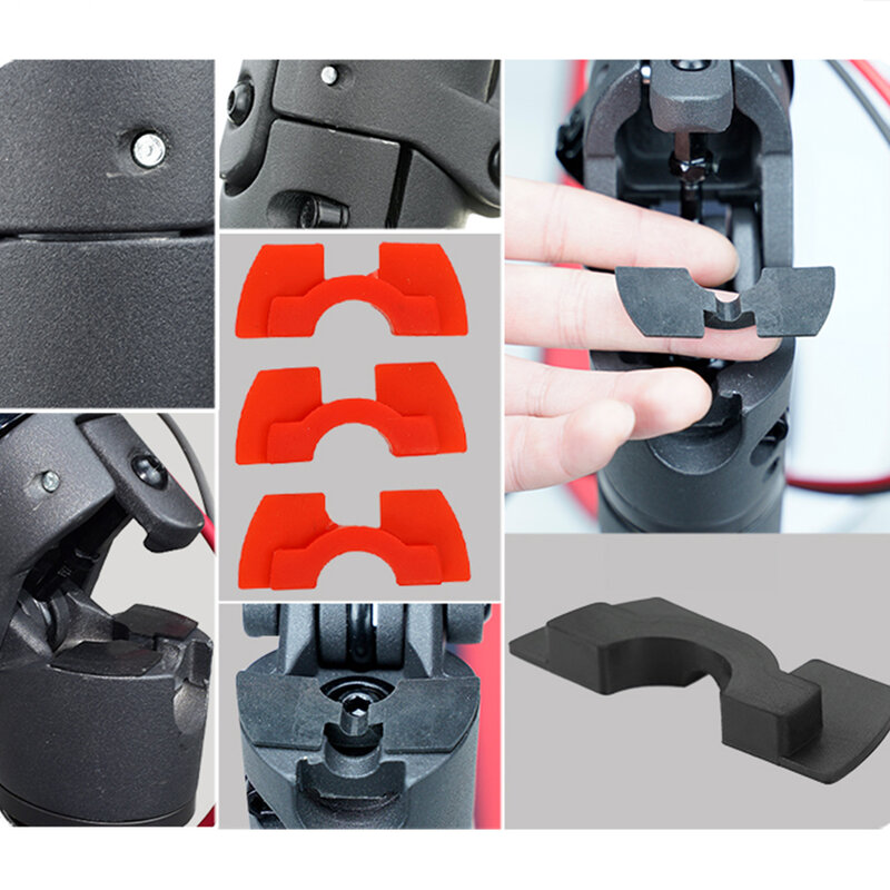 Almohadilla de amortiguación de goma para patinete eléctrico Xiaomi Mijia M365, horquilla delantera, almohadilla a prueba de sacudidas, cojines de amortiguación modificados, accesorios, 3 unidades